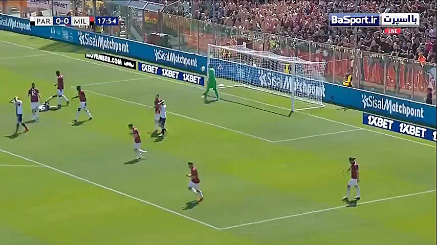 خلاصه بازی پارما 1 1 آث میلان