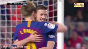 خلاصه بازی بارسلونا 2  رئال سو...