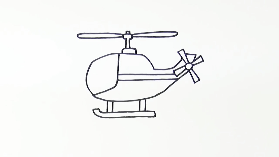 Helicopter. Helicopter Stencil. Helicopter Drawing ref 341 - Etsy Israel