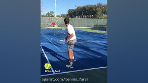 آموزش فورهند تنیس با قرار دادن...