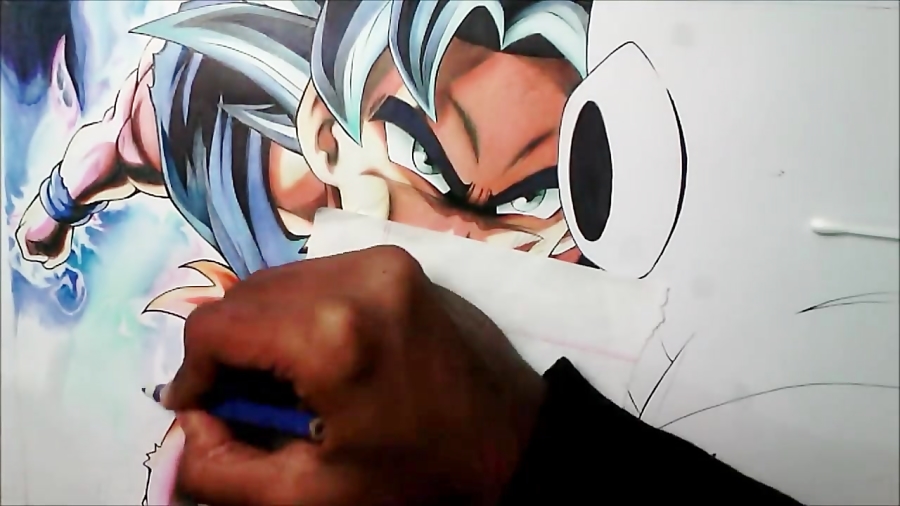 Finished my drawing of Goku and Vegeta achieving fully mastered ultra  instinct, it took a pretty long time and i would be really happy if you  would share your opinions on it! (