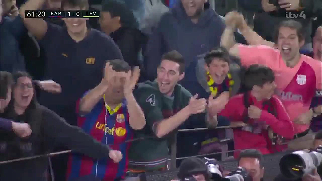 خلاصه بازی بارسلونا 1 0 لوانته...