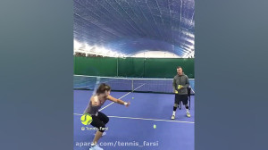 آموزش بک سوئینگ فورهند  تنیس ف...