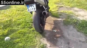 خارج شدن پاپ کورن از اگزوز موت...