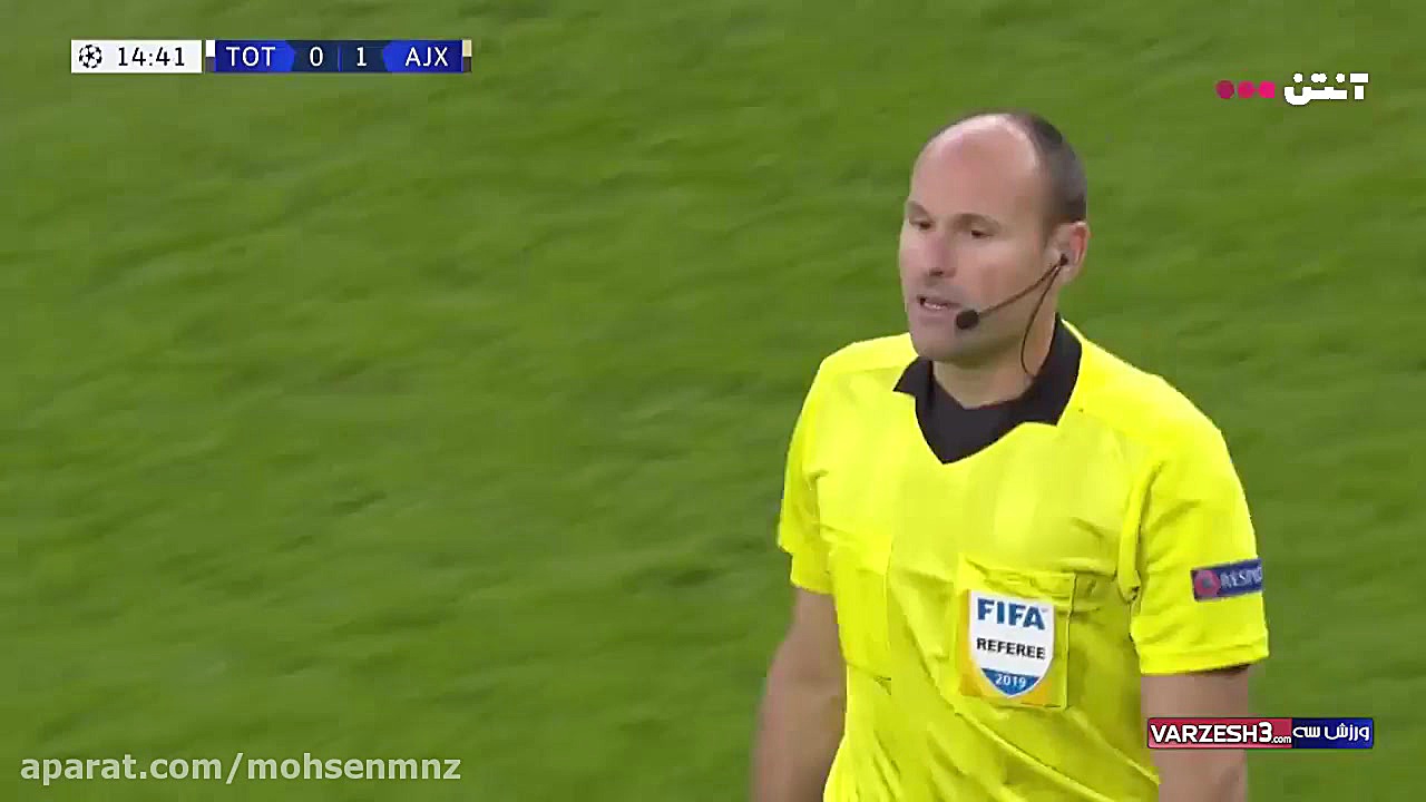 گل اول آژاکس به تاتنهام