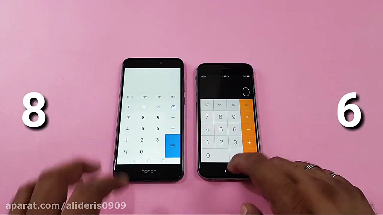 مقایسه سرعت گوشی آیفون6 با گوش...