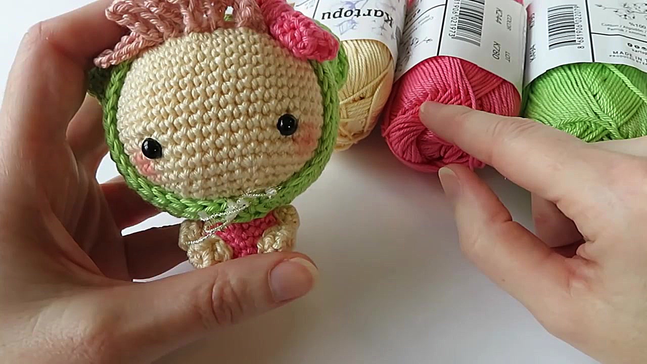 آموزش بافت عروسک با لباس قوربا...