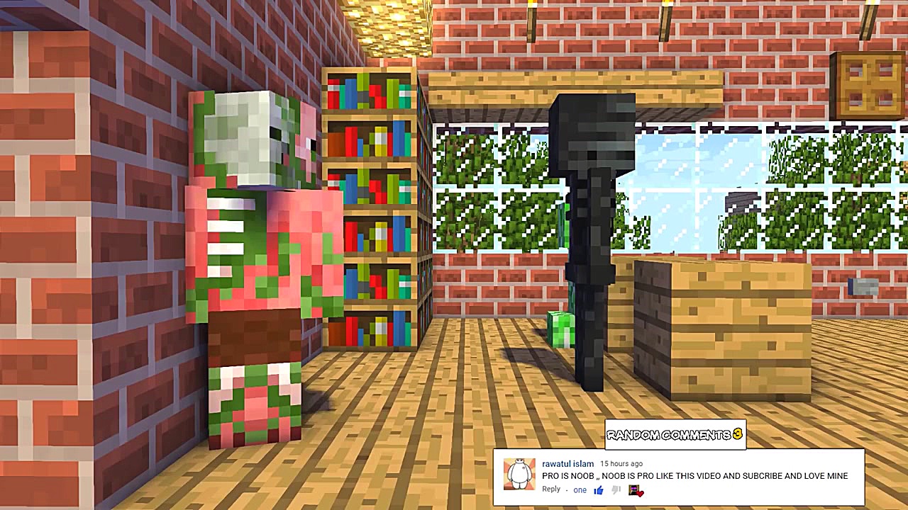 ماینکرافت مدرسه هیولا ها چالش...