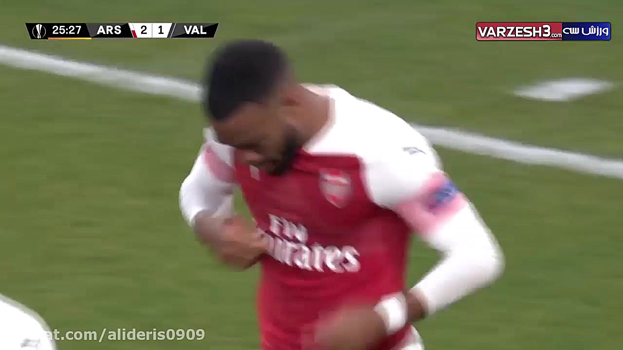 خلاصه بازی آرسنال 3  1 والنسیا...