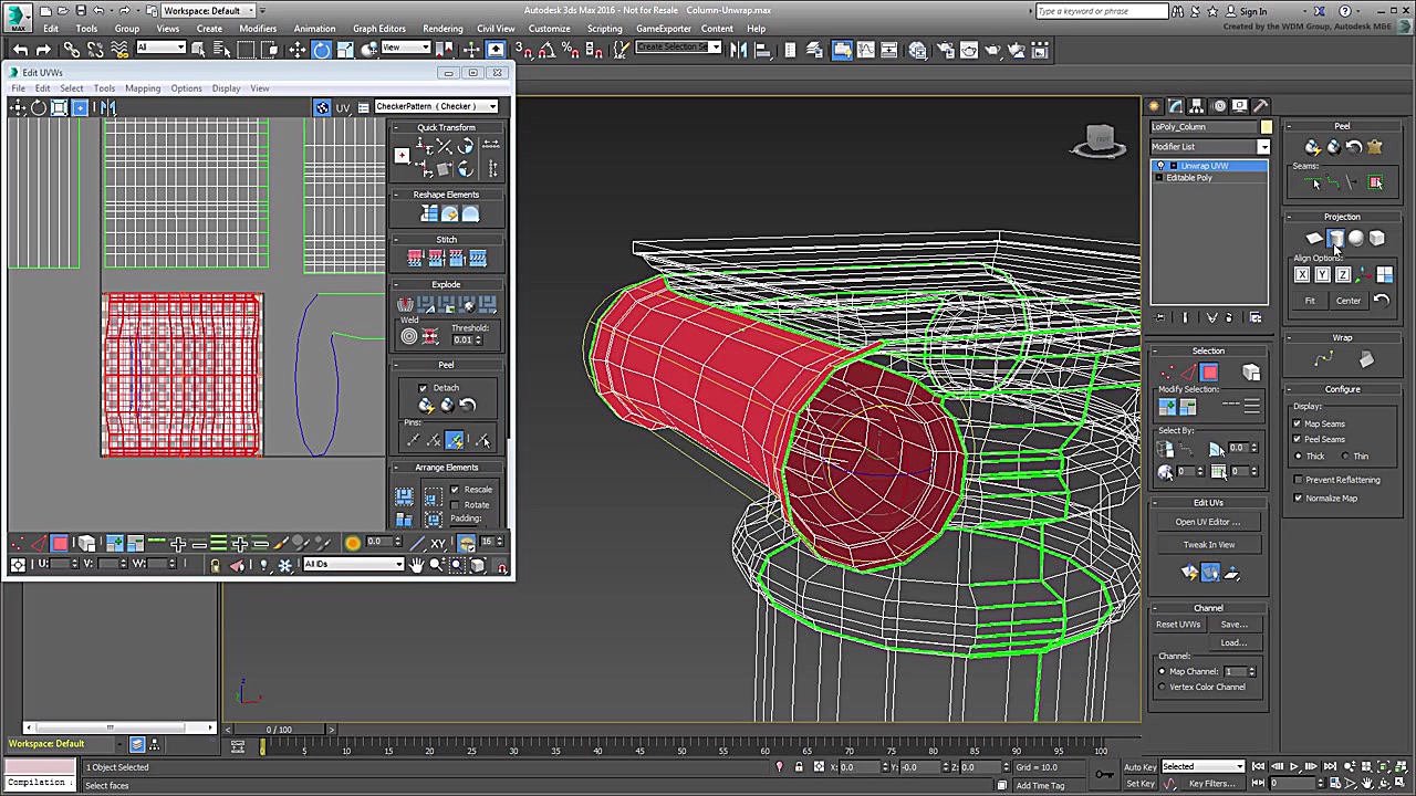 Using Normal Maps in 3ds Max - Part 4 - Unwrapping