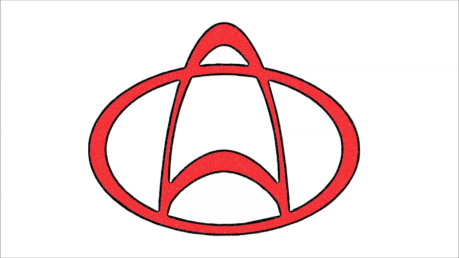 How to Draw the Changan Logo (symbol, emblem)