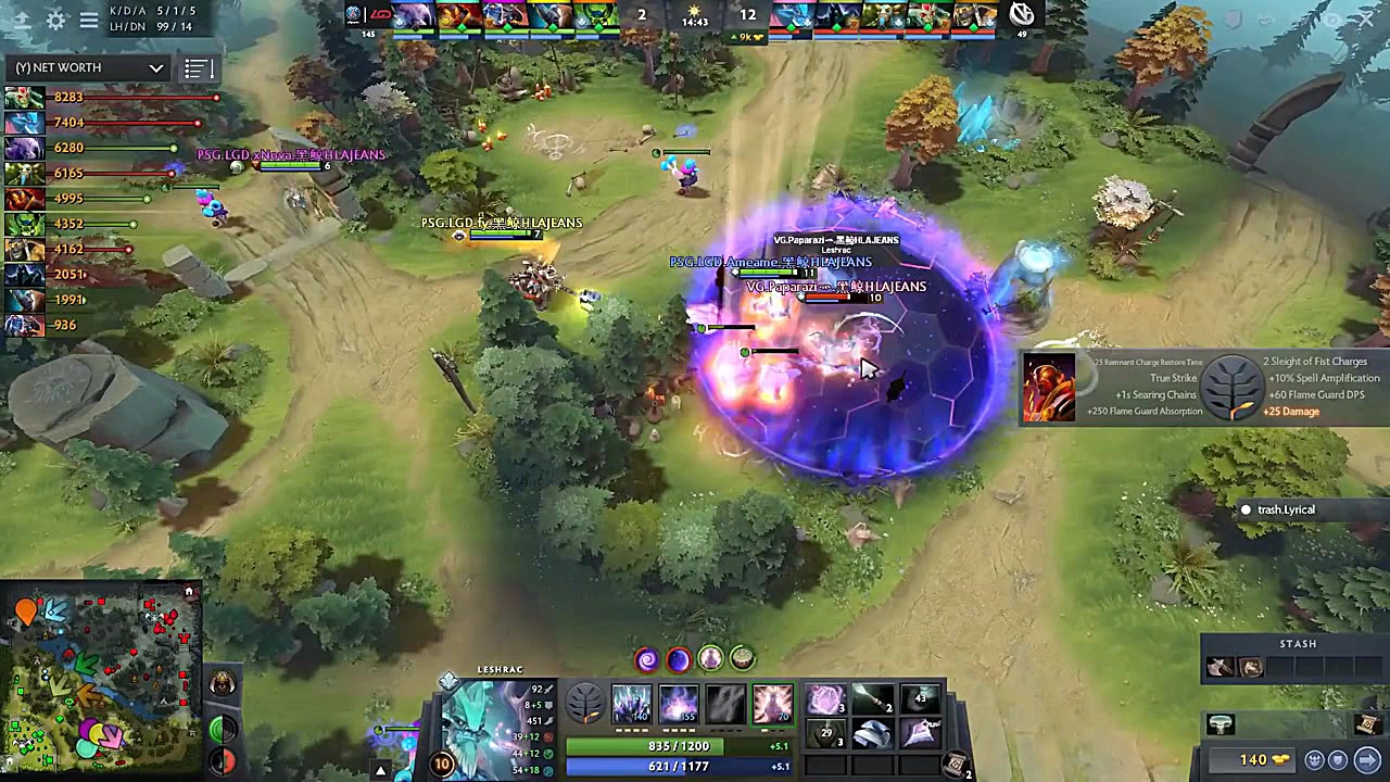 ویدئو خلاصه بازی PSG.LGD vs VG...