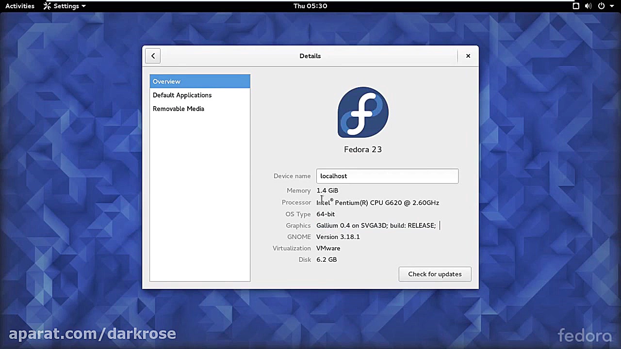 آموزش نصب فدورا در VMWARE .