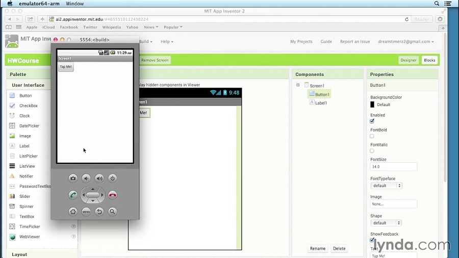 آموزش برنامه نویسی اندروید با Basic4Android لیندا - 12