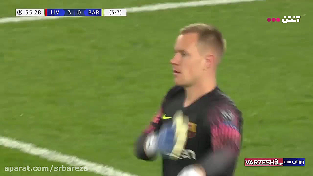 گل سوم لیورپول به بارسلونا (دب...