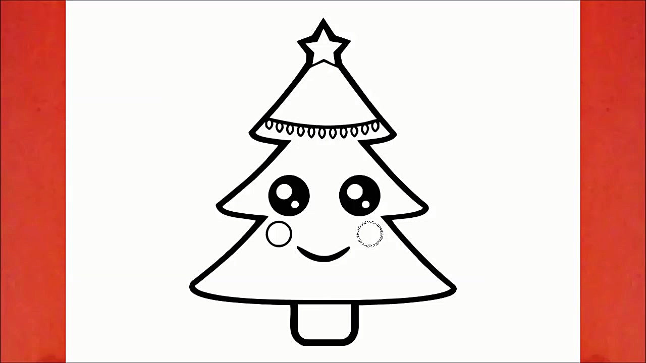 HOW TO DRAW A CUTE CHRISTMAS T...