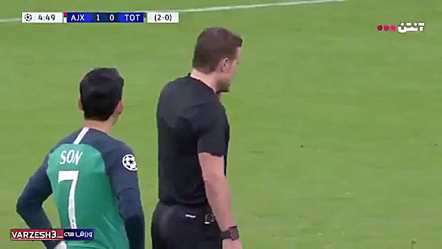 گل اول آژاکس به تاتنهام توسط د...