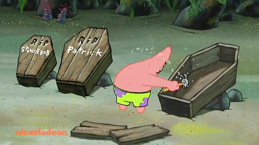 کارتون باب اسفنجی  تابوت پاتری...