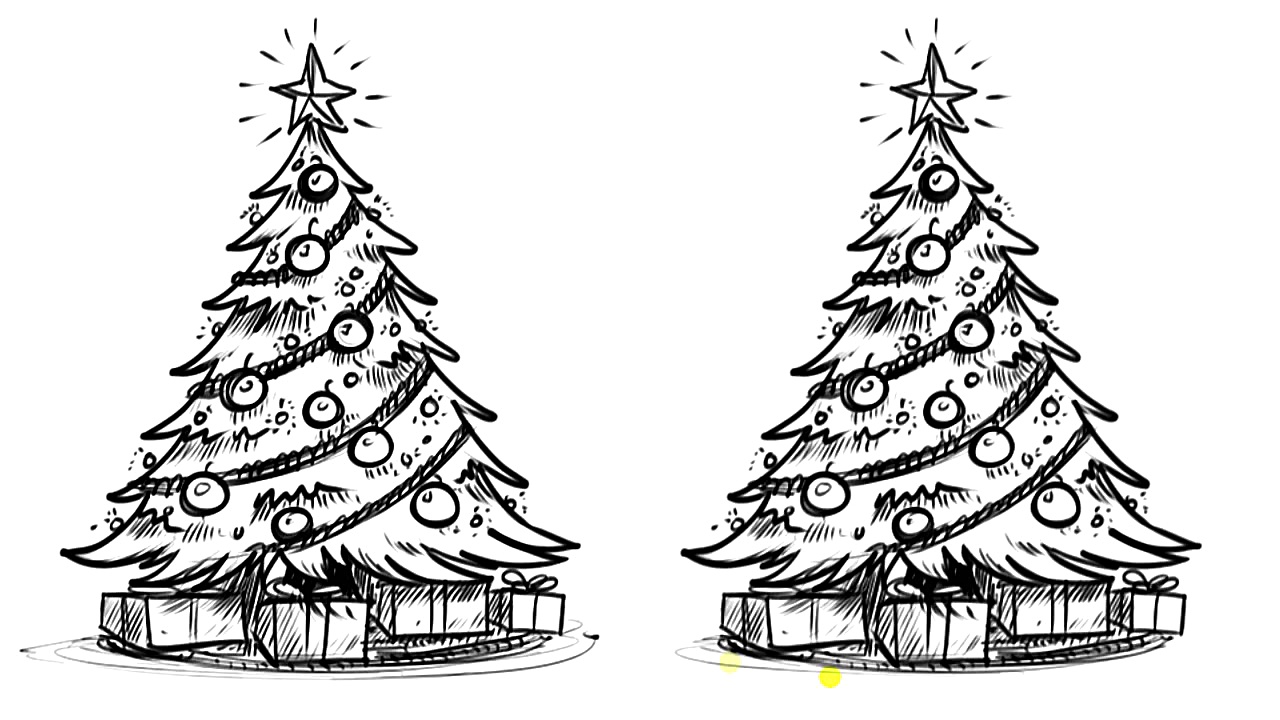 How to Draw a Christmas Tree...