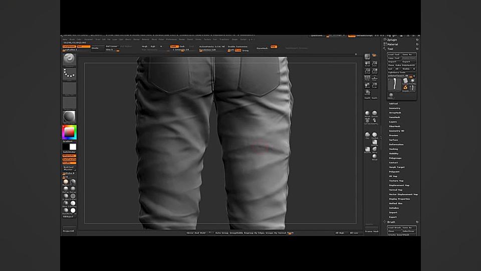 آموزش ساخت شلوار جین با Zbrush...