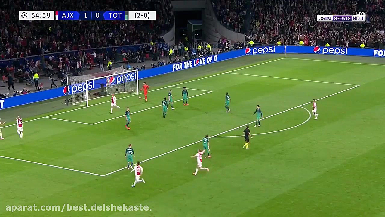 گل دوم آژاکس به تاتنهام توسط ح...