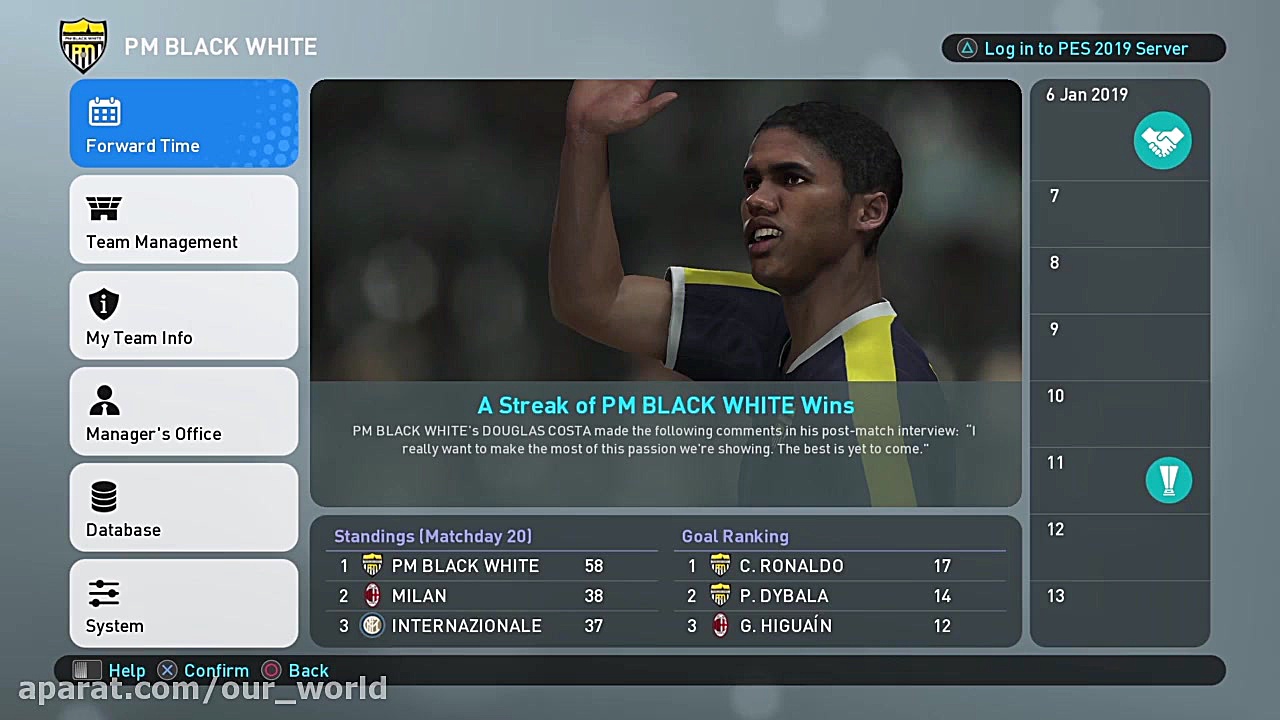 آموزش ویدئویی بازی PES2019 به...