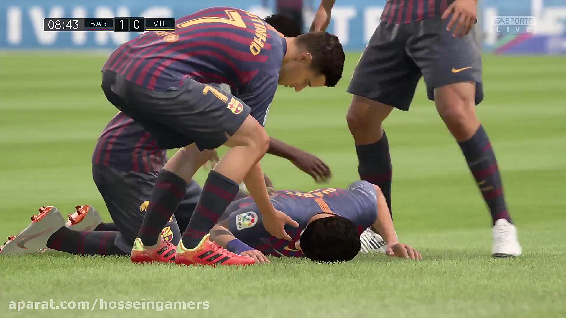 گیم پلی بازی فیفا 19 (بارسلونا...