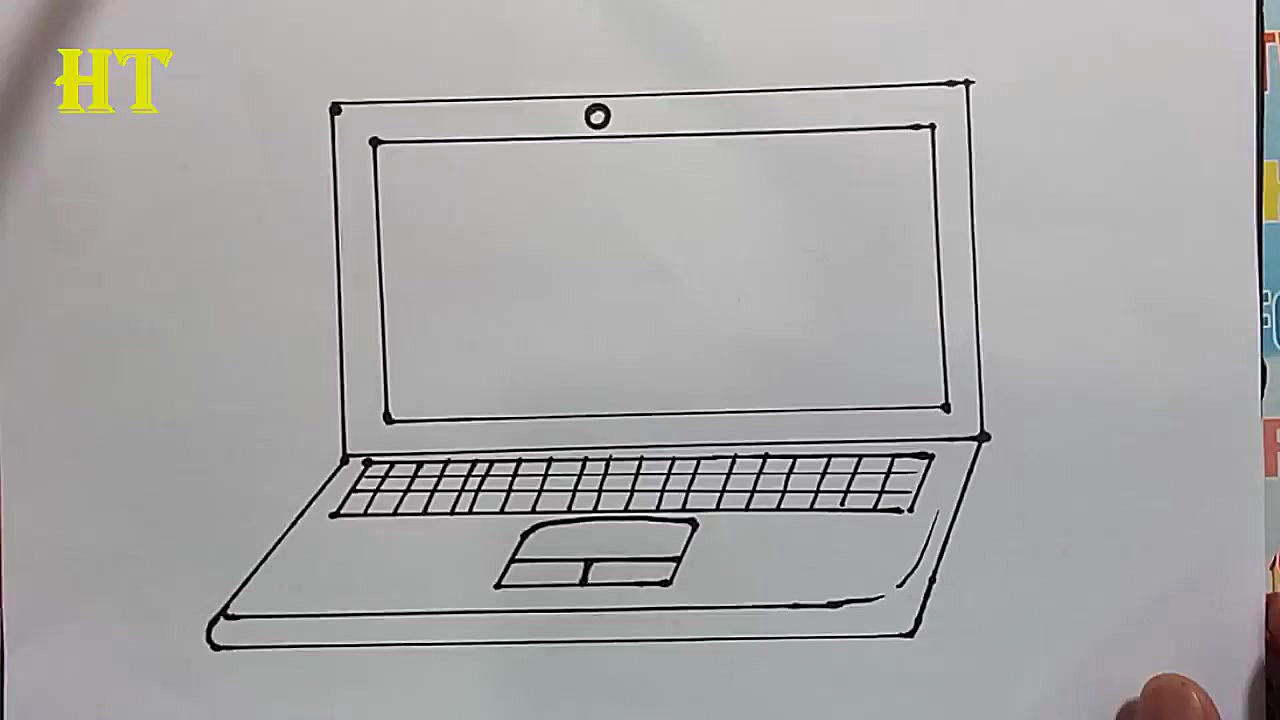 How to Draw a cute Laptop and...