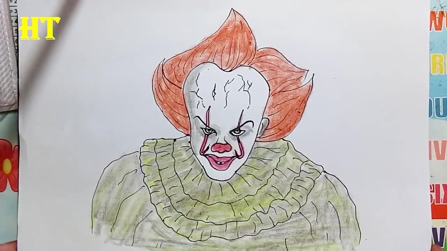 Pennywise drawing by drawsim on DeviantArt