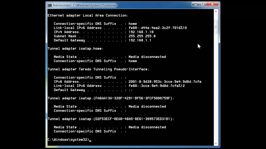Network Troubleshooting using PING, TRACERT, IPCONFIG, NSLOOKUP COMMANDS