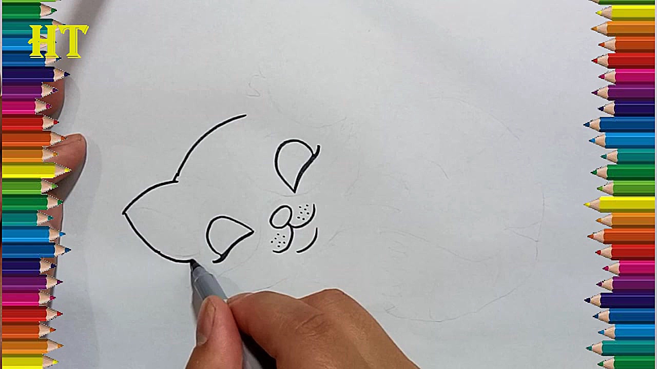 How to draw a baby cat cute an...