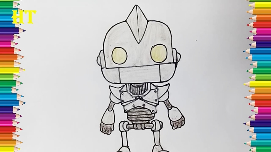 How to draw The Iron Giant ste...