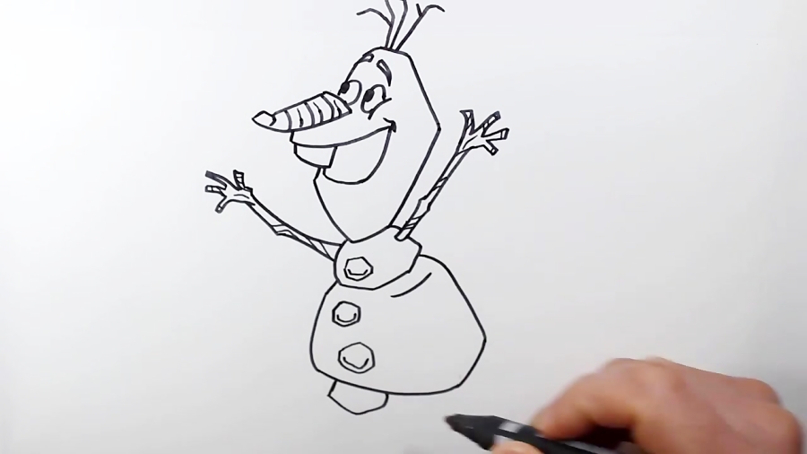 رسم أولاف فروزن | رسم مسرع | o...