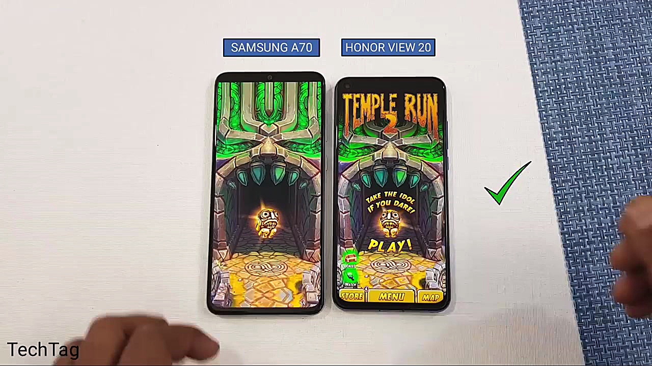 Samsung Galaxy A70 vs Honor Vi...