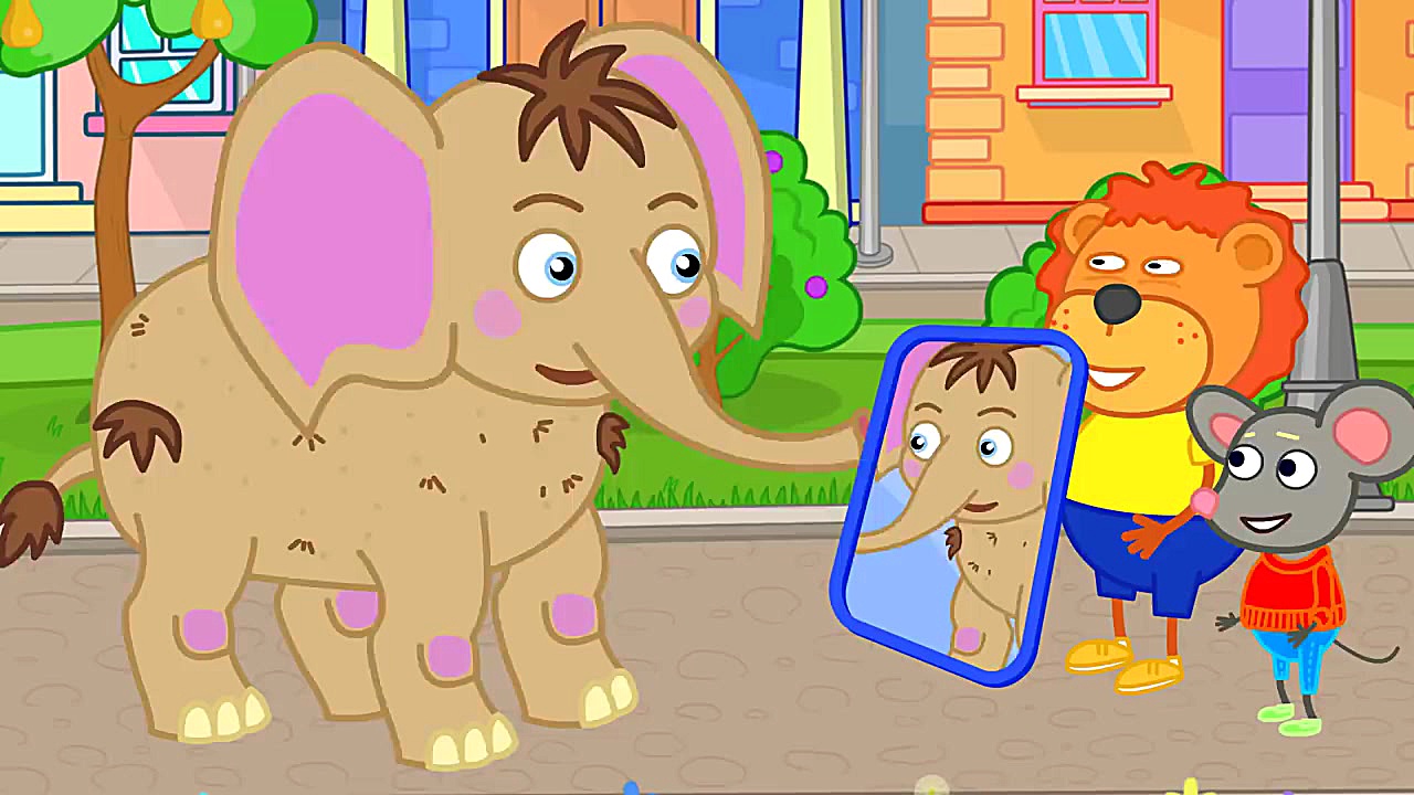 Lion Family Farmer Song Cartoo...