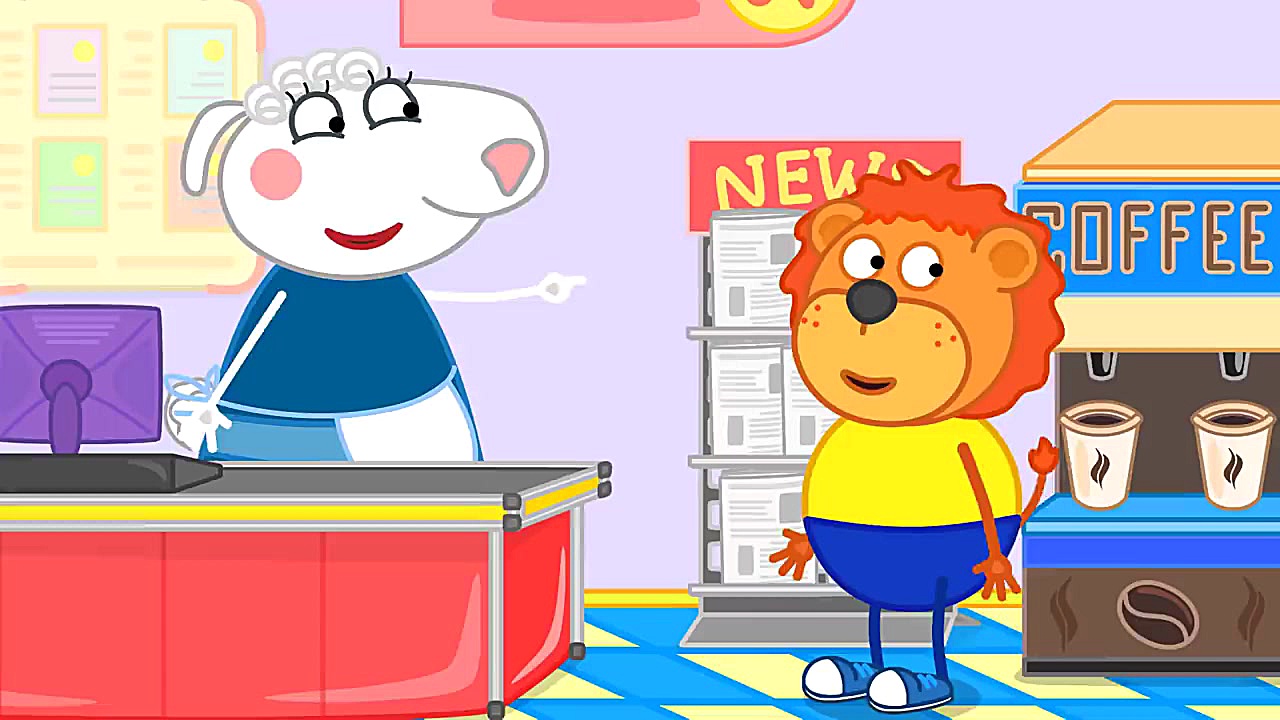 Lion Family Playing Together H...