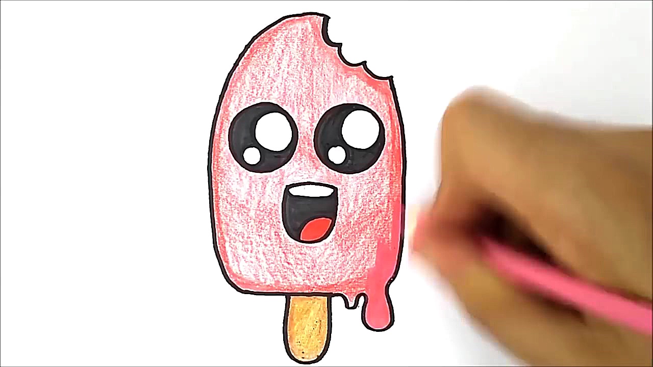 coloring a ice cream  painting...