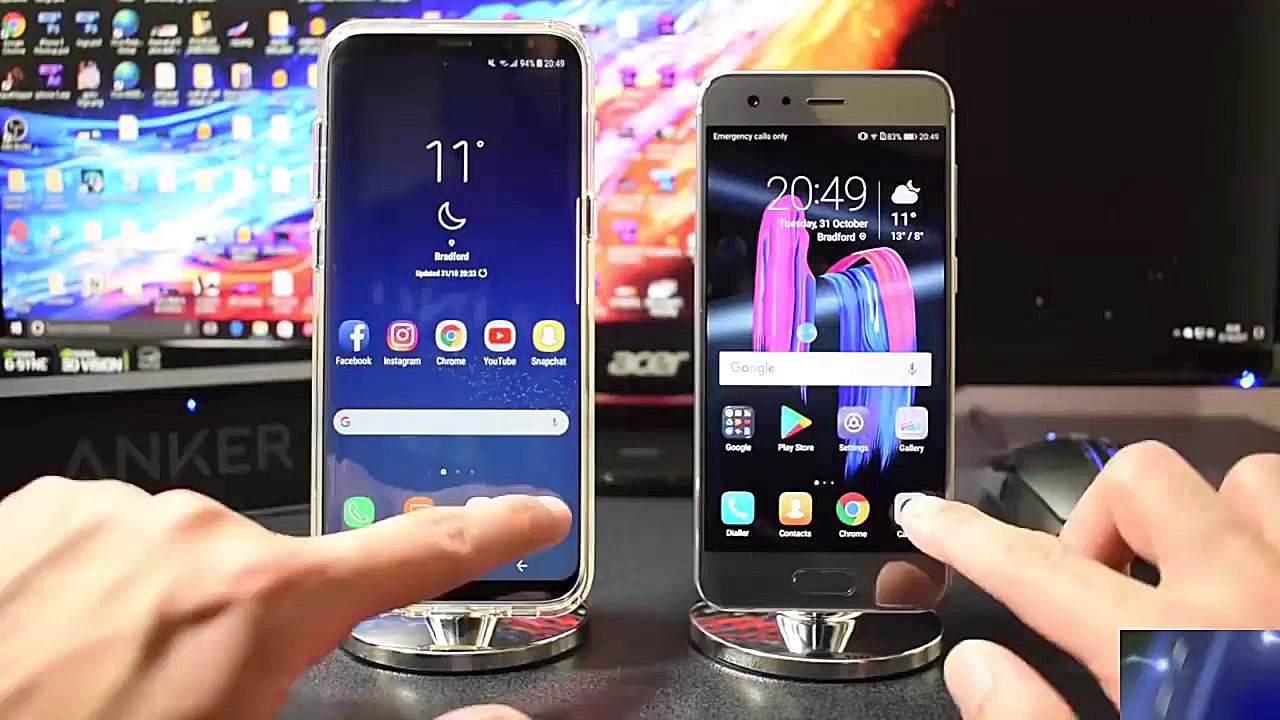 مقایسه هواوی آنر 9 با گلکسی اس...