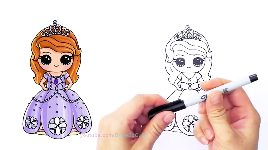Draw So Cute - YouTube | Cute little drawings, Kawaii drawings, Kawaii girl  drawings