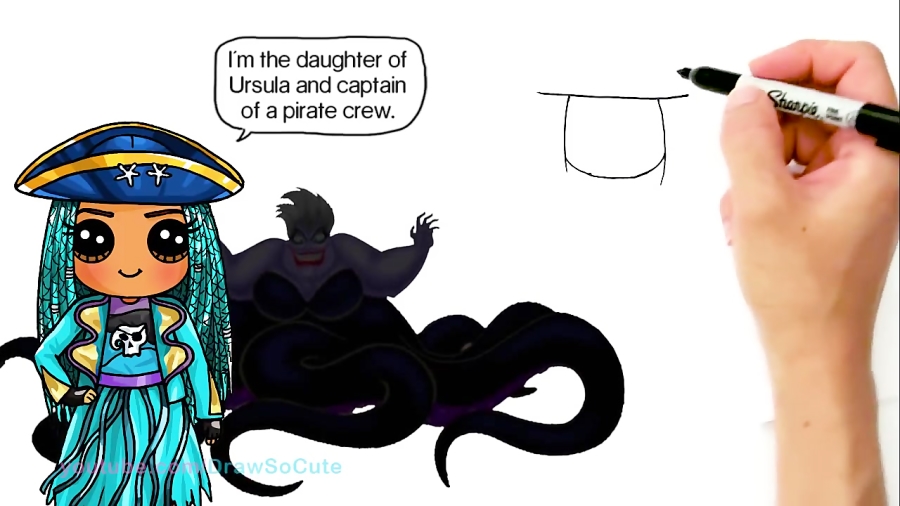 How to Draw Uma | Disney Descendants