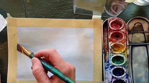 آموزش نقاشی با آبرنگ