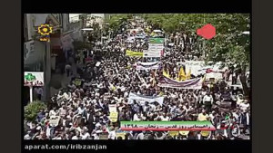 حضور حماسی مردم زنجان در راهپی...