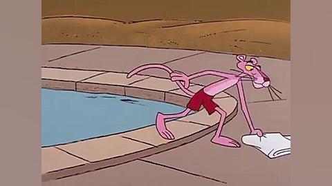 کارتونی پلنگ صورتی