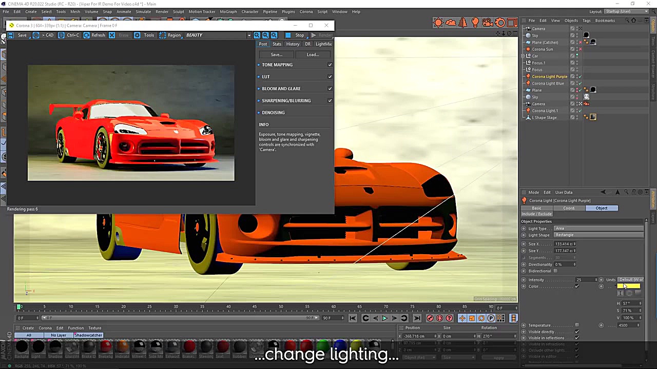 ویژگی جدید پلاگین Corona Rende...