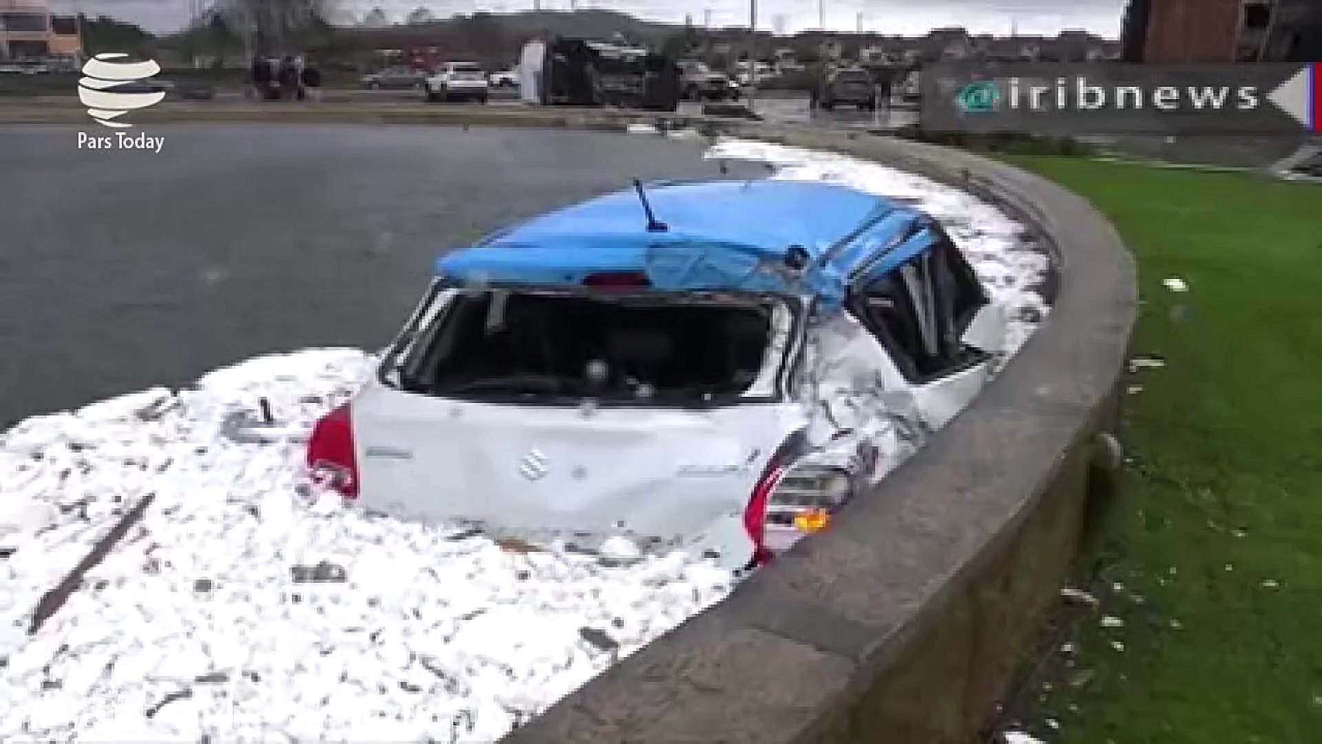 خسارت طوفان به مناطق مختلف شیل...