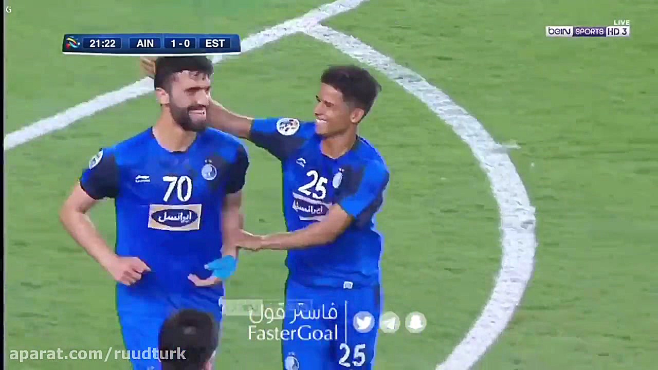 گل اول استقلال به العین توسط م...