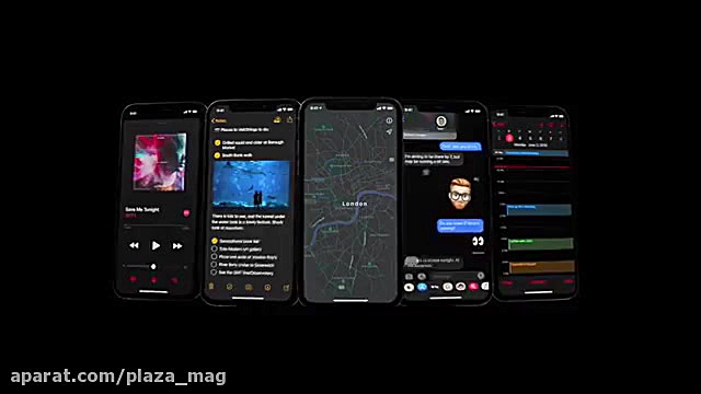 حالت تاریک iOS 13