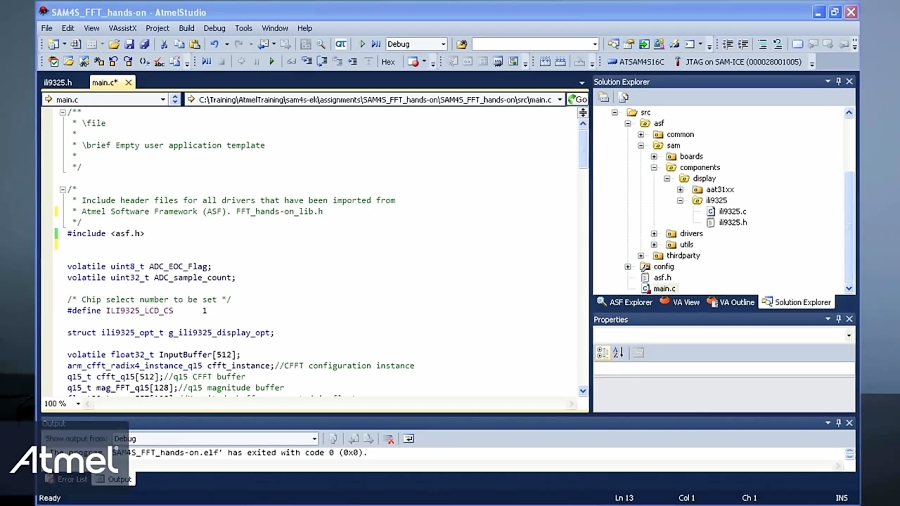 Importing and Using an External Library with Atmel Studio 6