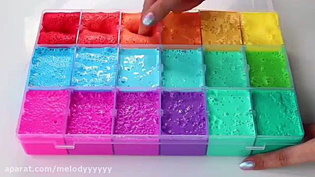 اسلایم صد تایی شدم  کپشن