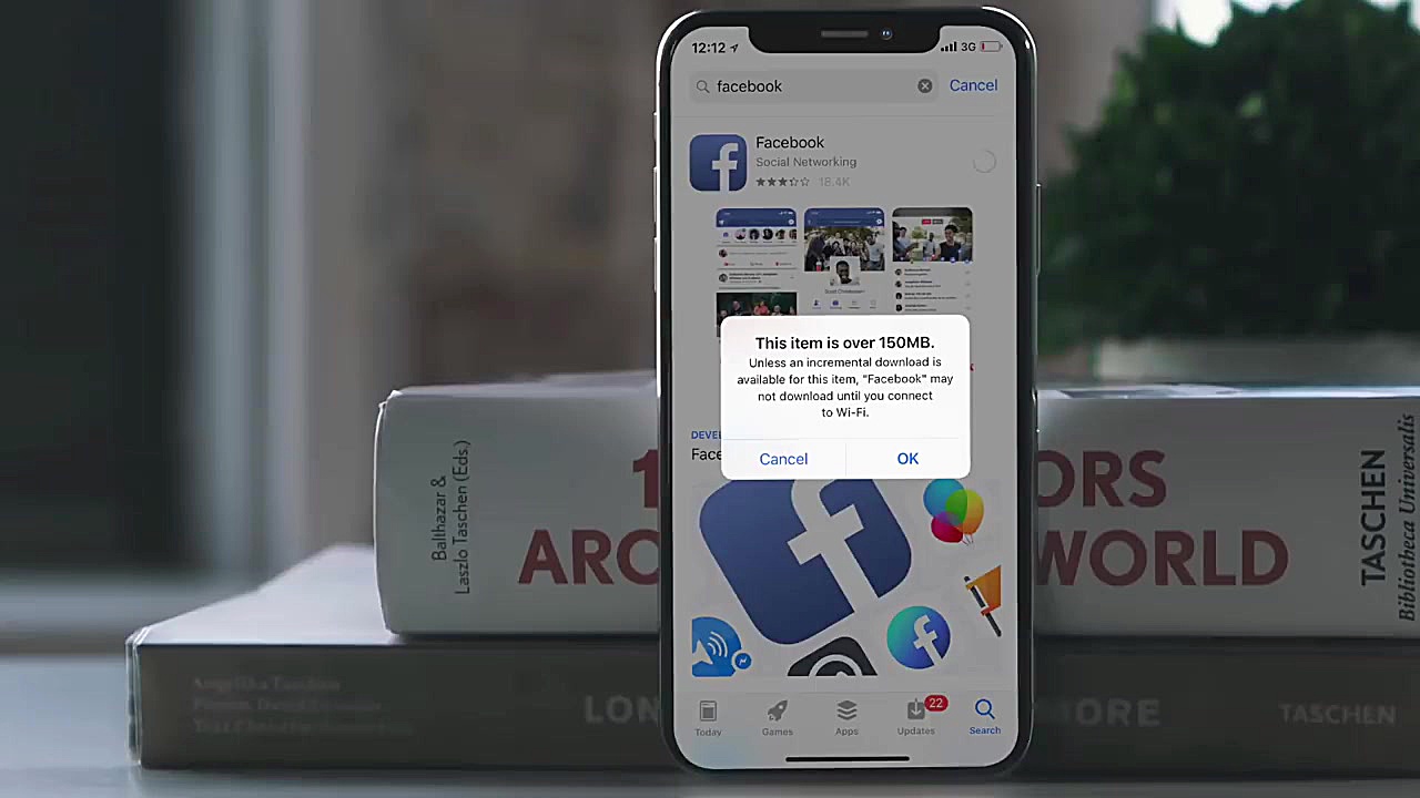 چگونه از اپ استور بالای 200 مگ...